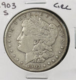 1903-S Morgan Silver Dollar, Nicely Circulated, (26552)