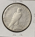 1923-S Peace Silver Dollar, Choice AU+, (26576)