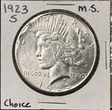 1923-S Peace Silver Dollar, Nice Uncirculated, (26586)