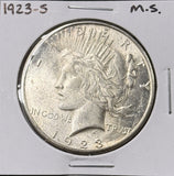 1923-S Peace Silver Dollar, Nice Uncirculated, (26594)