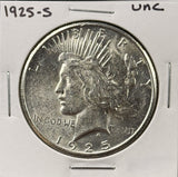 1925-S Peace Silver Dollar, Choice Uncirculated, (26600)