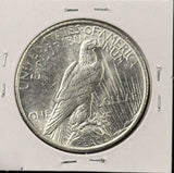 1927-D Peace Silver Dollar, Choice Uncirculated, (26604)