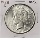 1928-S Peace Silver Dollar, Choice Uncirculated, (26618)