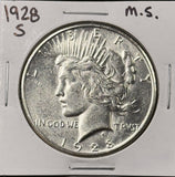 1928-S Peace Silver Dollar, Choice Uncirculated, (26620)