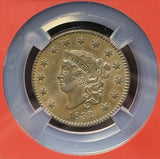 1832 P Coronet Liberty Head Large Cent, MS62BN NGC VaultBox (26640)