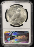 1923-P Peace Silver Dollar, MS64 NGC. (26656)