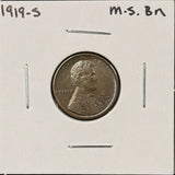 1919-S Lincoln Wheat Cent, Choice Uncirculated BN, (26666)