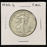 1934-S Walking Liberty Half Dollar, Nicely Circulated. (26672)