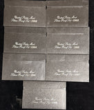 1992-1998 Silver Proof sets, Complete Run in OGP, 7 sets in all.