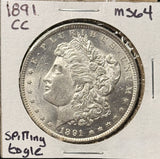 1891-CC Morgan Silver Dollar, Choice Uncirculated, (26690)