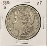1888-S Morgan Silver Dollar, Nicely Circulated, (26700)