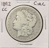 1892-CC Morgan Silver Dollar, Circulated, (26702)
