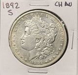 1892-S Morgan Silver Dollar, Lightly Circulated, (26704)