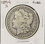 1894-S Morgan Silver Dollar, Nicely Circulated, (26756)