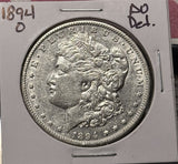 1894-0 Morgan Silver Dollar, AU Details, (26764)