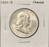 1951-S Franklin Half Dollar, Choice Uncirculated,  (26784)