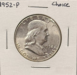 1952-P Franklin Half Dollar, Choice Uncirculated,  (26788)