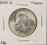 1949-D Franklin Half Dollar, Choice Uncirculated FBL,  (26796)