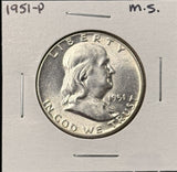 1951-P Franklin Half Dollar, Choice Uncirculated,  (26804)