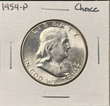 1954-P Franklin Half Dollar, Choice Uncirculated,  (26810)