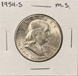 1954-S Franklin Half Dollar, Choice Uncirculated,  (26812)