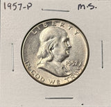 1957-P Franklin Half Dollar, Choice Uncirculated,  (26814)