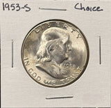 1953-S Franklin Half Dollar, Choice Uncirculated,  (26820)