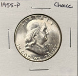 1955-P Franklin Half Dollar, Choice Uncirculated,  (26828)