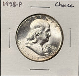1958-P Franklin Half Dollar, Choice Uncirculated,  (26834)