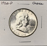 1960-P Franklin Half Dollar, Choice Uncirculated,  (26842)