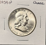 1959-P Franklin Half Dollar, Choice Uncirculated,  (26844)