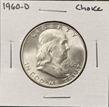 1960-D Franklin Half Dollar, Choice Uncirculated,  (26848)
