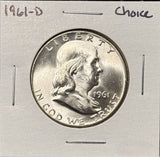 1961-D Franklin Half Dollar, Choice Uncirculated,  (26852)