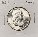 1962-P Franklin Half Dollar, Choice Uncirculated,  (26854)