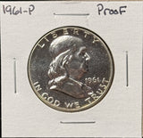 1961-P Franklin Half Dollar, Choice Proof,  (26862)