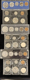 1954-1959 Silver Proof sets, Complete Run, 6 sets in all.
