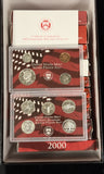 1999-S to 2010-S  Silver Proof sets, Complete Run, 12 sets in all. (26871) At Greysheet Bid. 3 Lots Available.