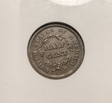1851 Half Cent, C-1. MS61 BN, NGC (26875)