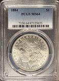 1884-P Morgan Silver Dollar, MS64 PCGS, White (26887)