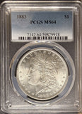 1883-P Morgan Silver Dollar, MS64 PCGS, White (26889)