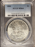 1884-P Morgan Silver Dollar, MS64 PCGS, White (26893)