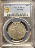 1917-S REV. Walking Liberty Half Dollar, XF45 PCGS GS, (26899)