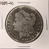1889-CC Morgan Silver Dollar, Genuine, (26968).