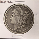 1878-CC Morgan Silver Dollar, Nicely Circulated, (26972)