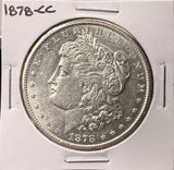 1878-CC Morgan Silver Dollar, Choice Uncirculated, (26974)