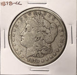 1878-CC Morgan Silver Dollar, Nicely Circulated, (26988)