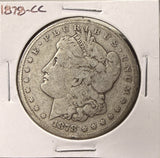 1878-CC Morgan Silver Dollar, Nicely Circulated, (26992)