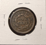 1848-P Braided Hair Large Cent, Nicely Circulated (27054)
