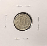 1871-P Nickel Three Cents, Nicely Circulated, (27058)