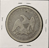 1842-P Seated Liberty Dollar, Circ w/problems (27074)
